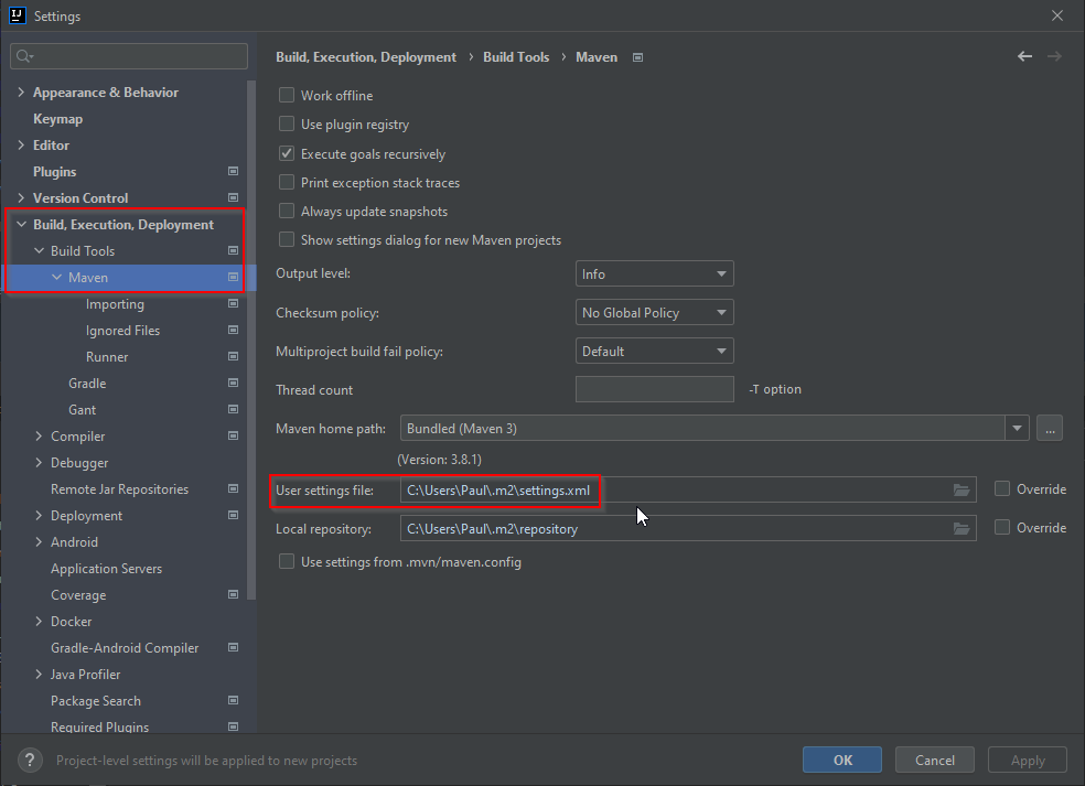 Intellij Gradle Environment Variables Not Working